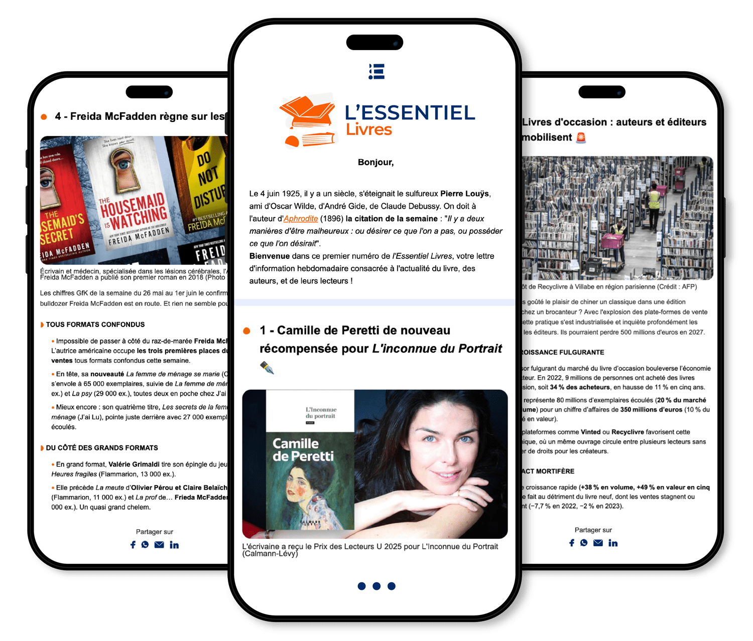 Newsletter l'Essentiel Livres