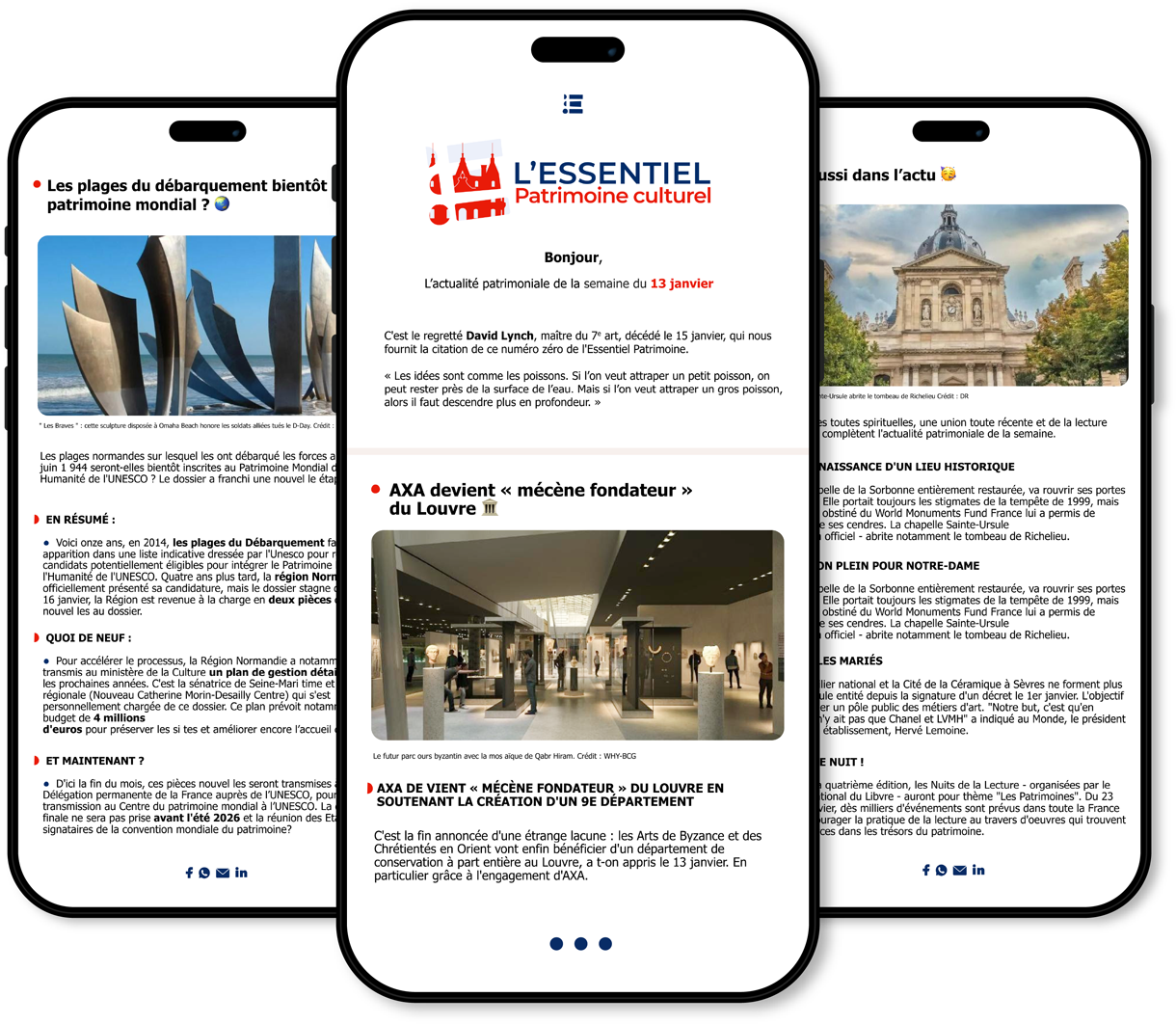 Newsletter l'Essentiel Patrimoine culturel