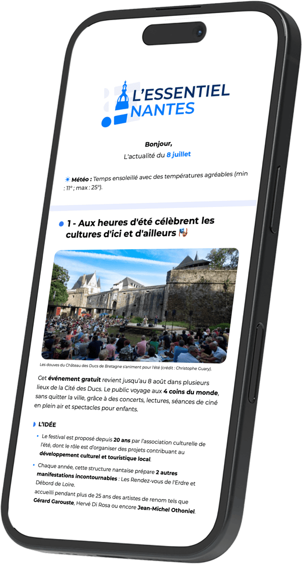 Newsletter l'Essentiel Nantes