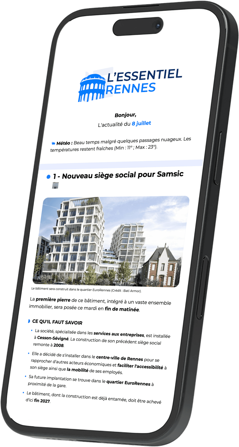 Newsletter l'Essentiel Rennes