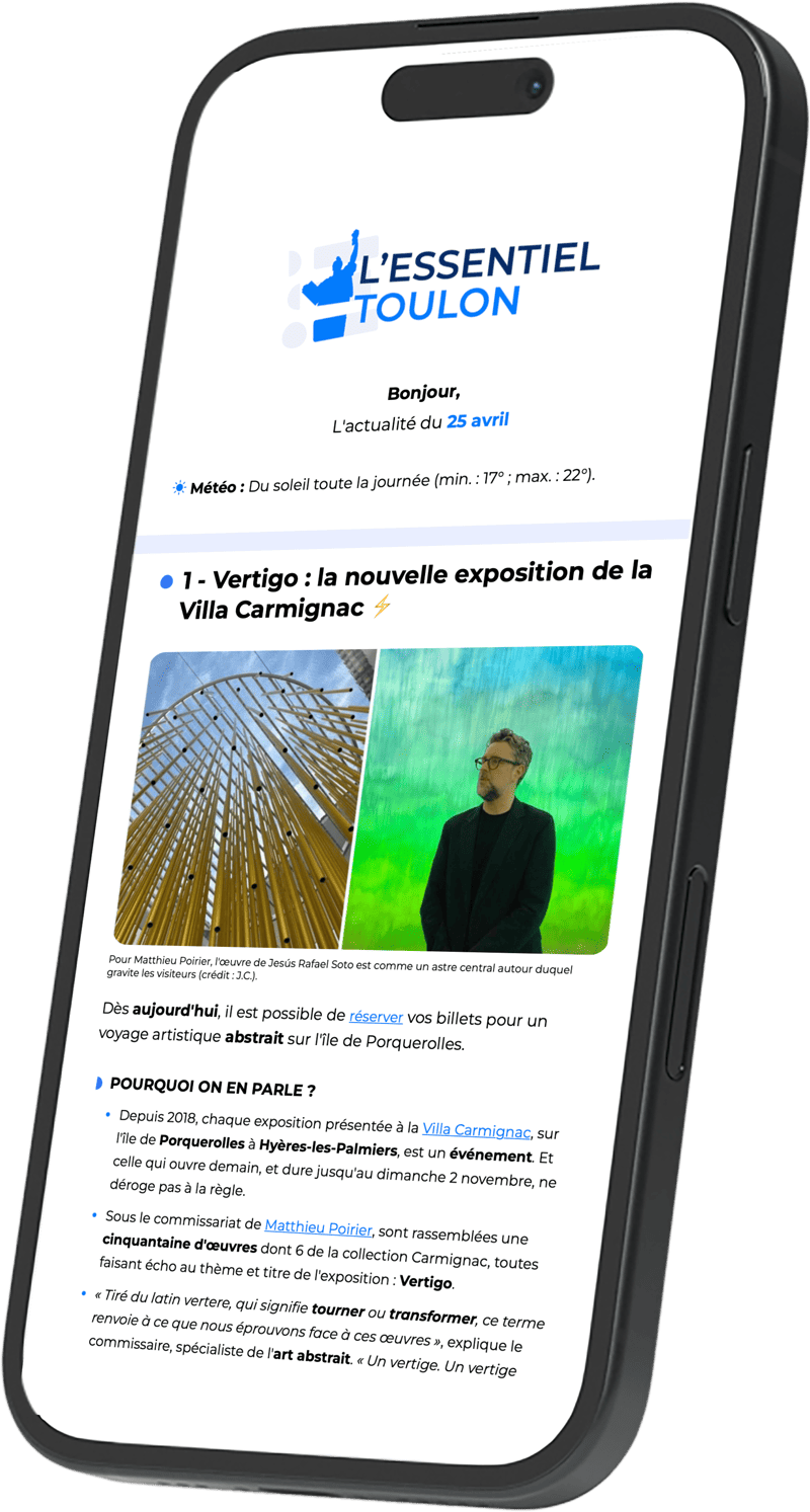 Newsletter l'Essentiel Toulon