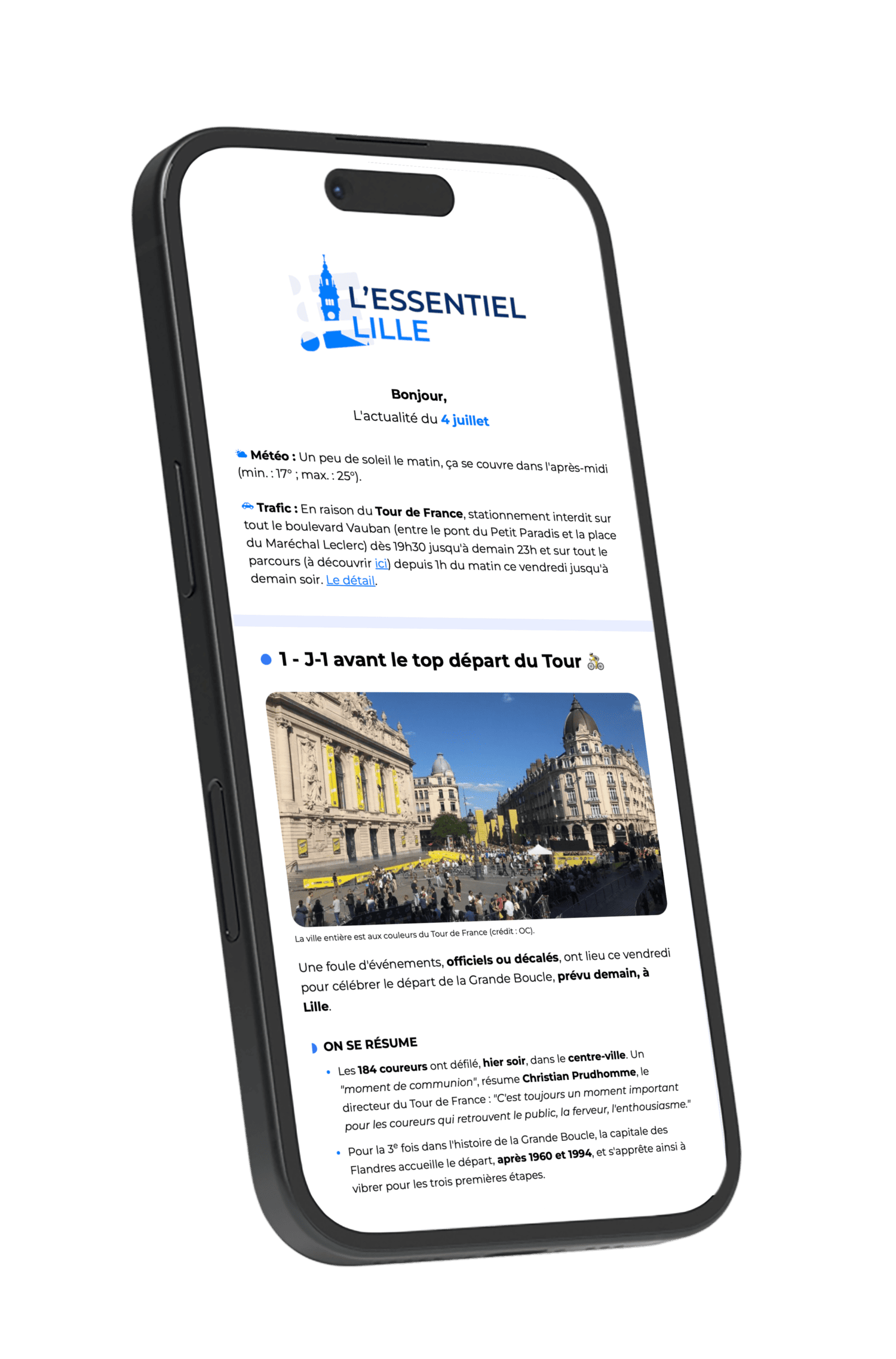 Newsletter l'Essentiel Lille