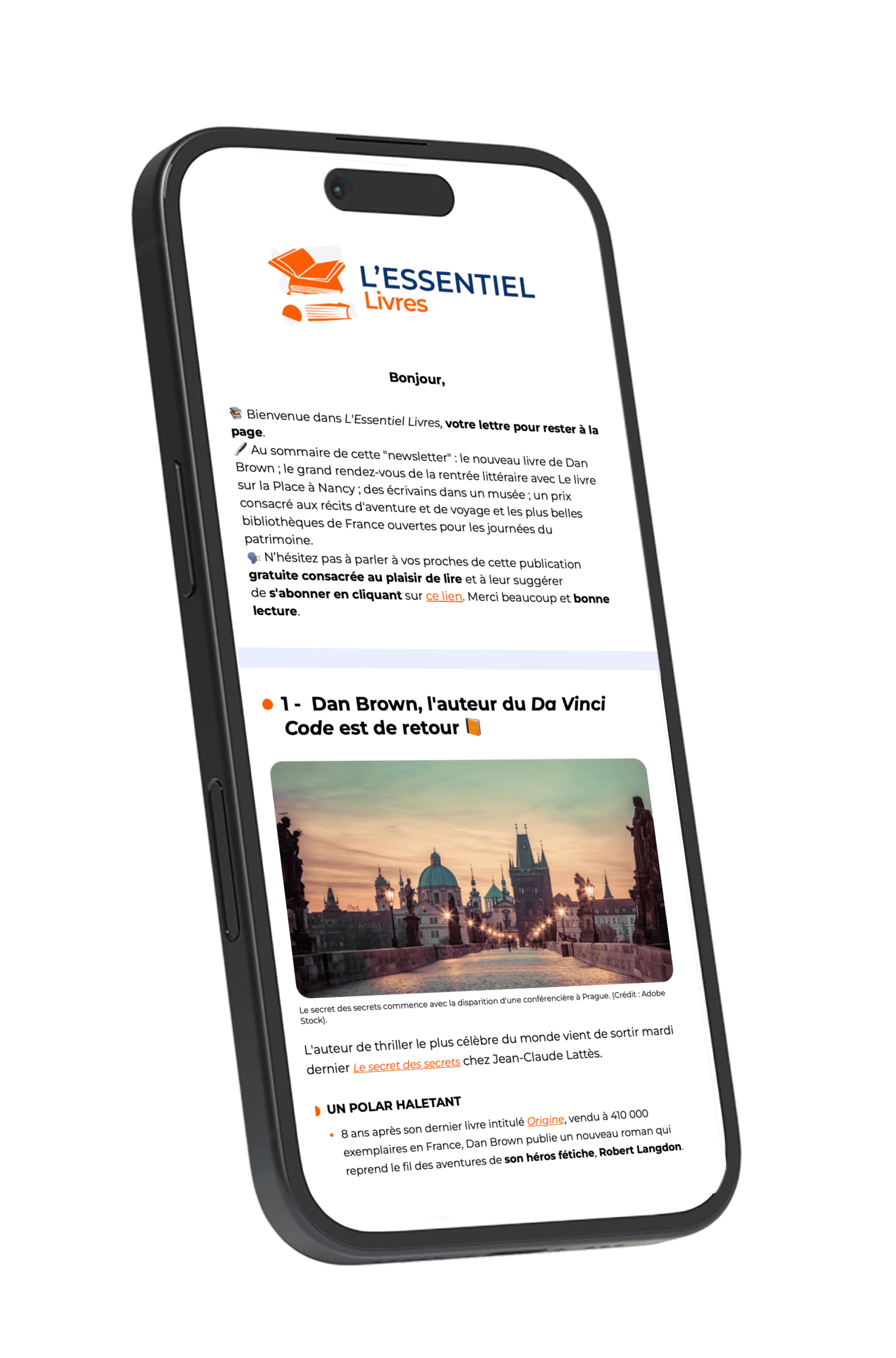 Newsletter l'Essentiel Livres