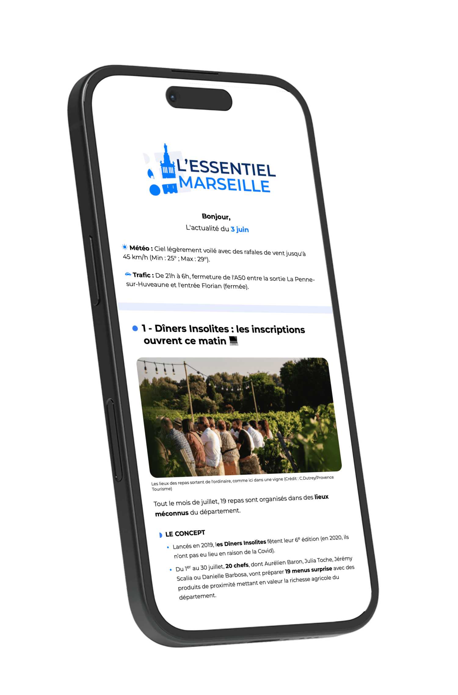 Newsletter l'Essentiel Marseille