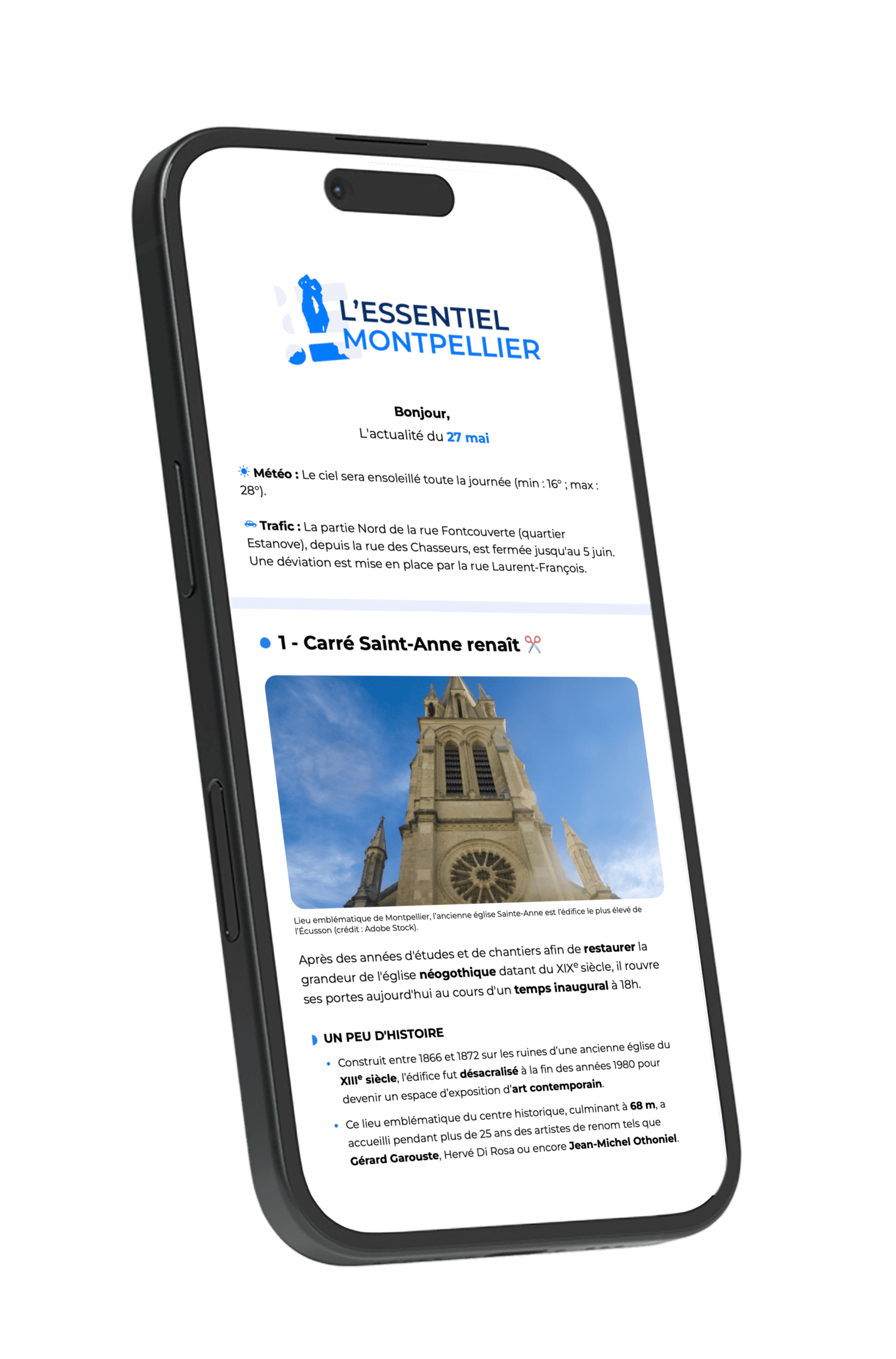 Newsletter l'Essentiel Montpellier
