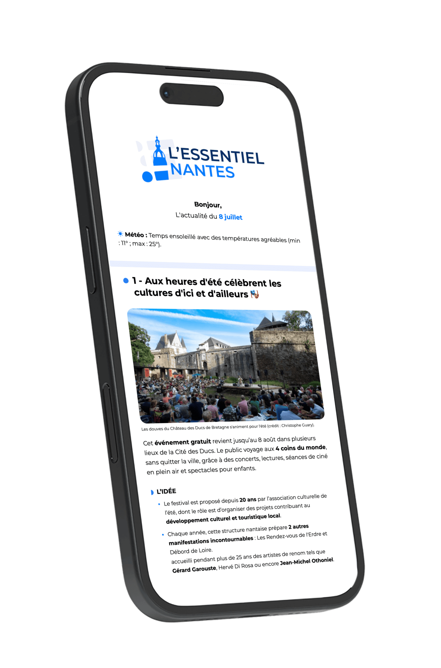 Newsletter l'Essentiel Nantes