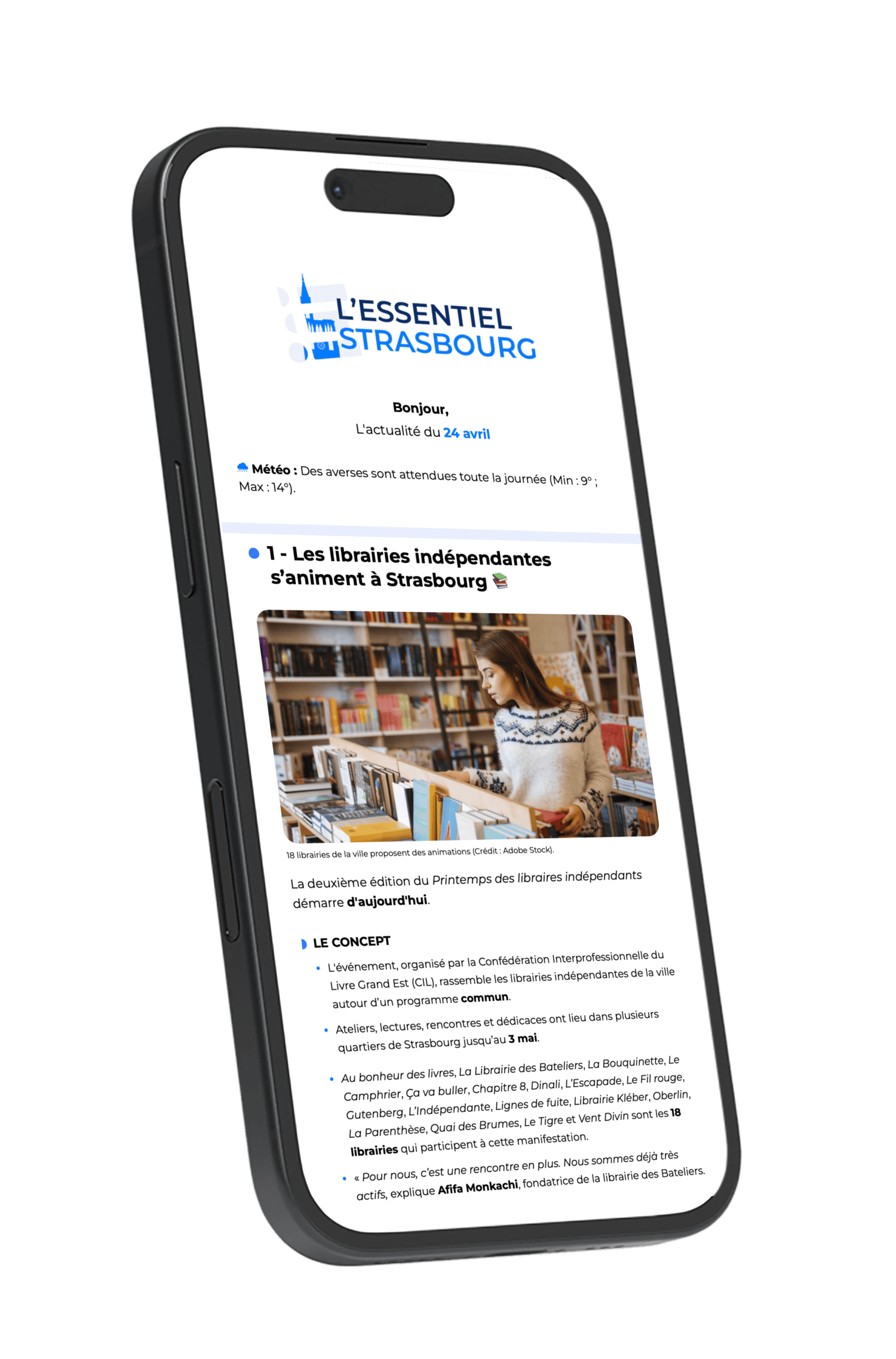 Newsletter l'Essentiel Strasbourg