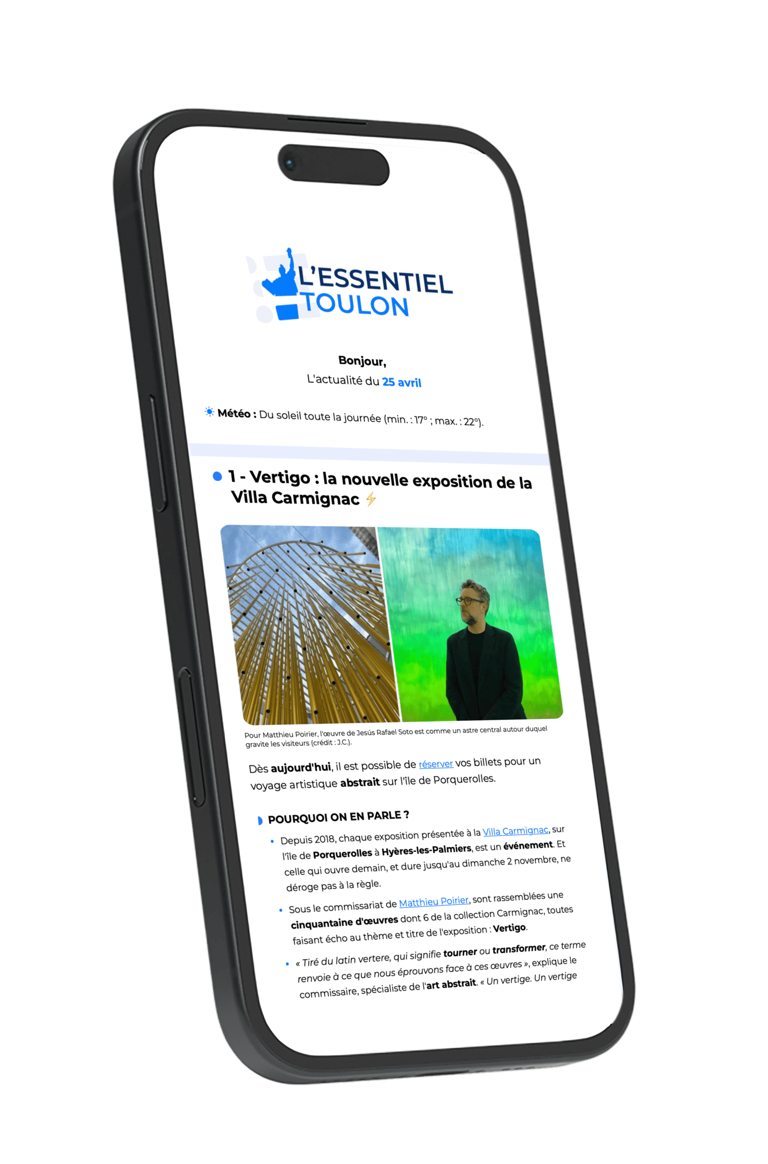 Newsletter l'Essentiel Toulon