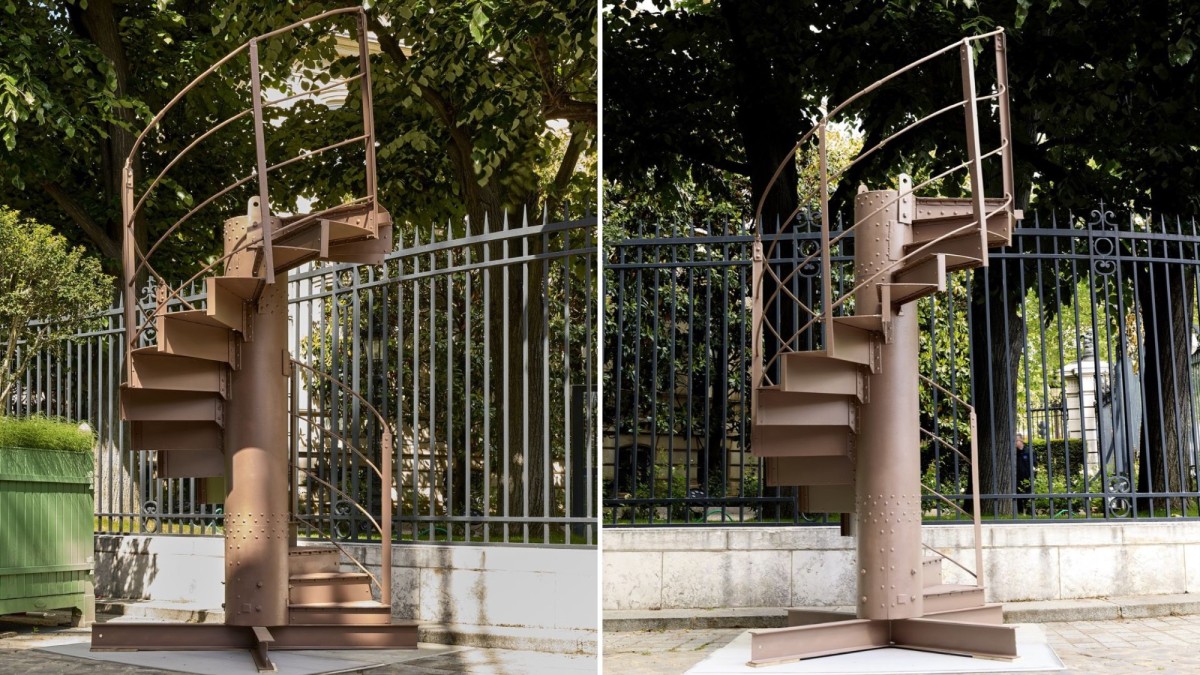 Un escalier original de la Tour Eiffel aux enchères à Paris