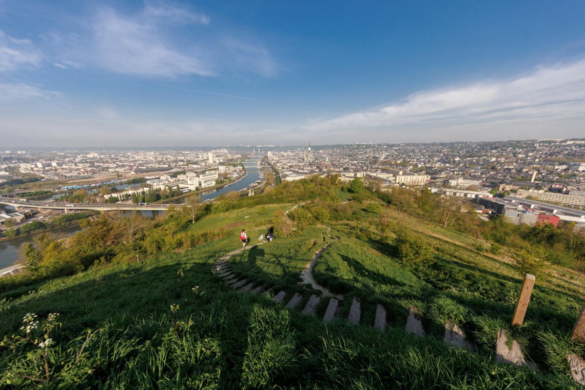 Se balancer au dessus de Rouen