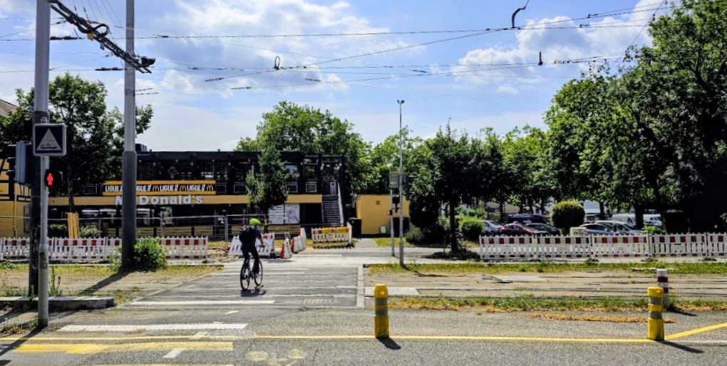 L'avenue de Colmar en travaux