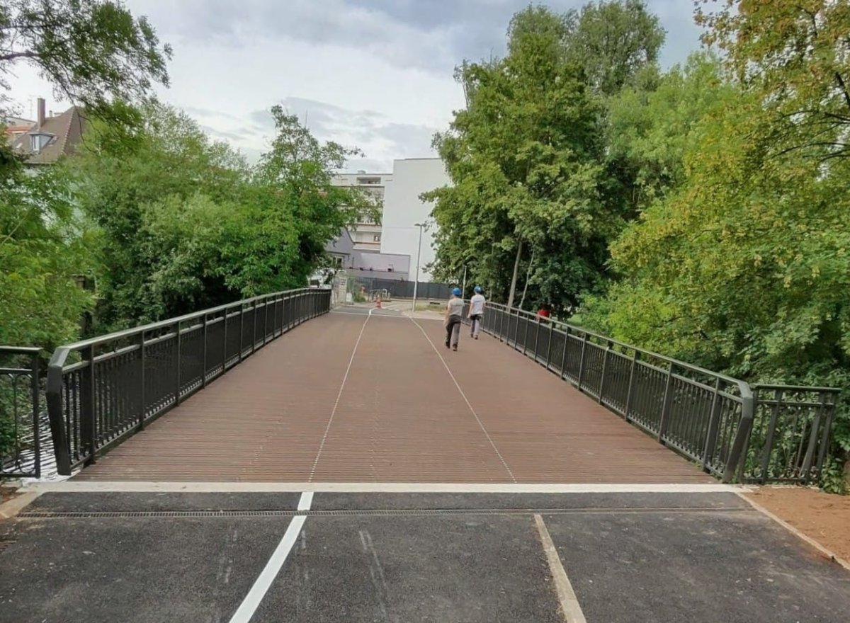 La réouverture de la passerelle du Murhof