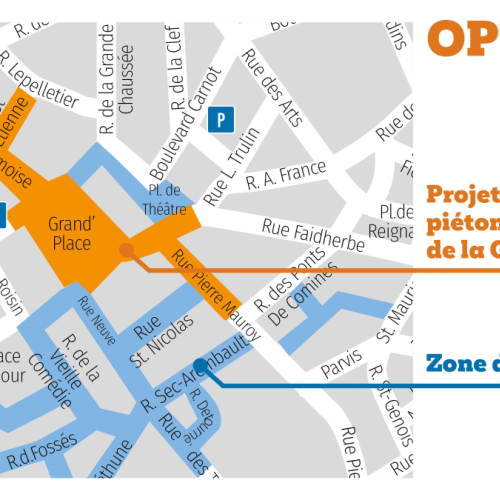 La mairie de Lille lance une concertation sur la piétonnisation de la Grand'Place