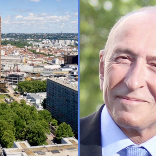 Une place Gérard-Collomb inaugurée à la Part-Dieu