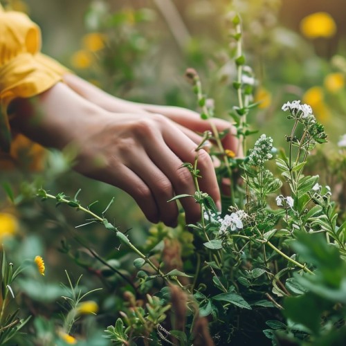 Apprendre à reconnaître les plantes médicinales dans des jardins médiévaux de Rouen