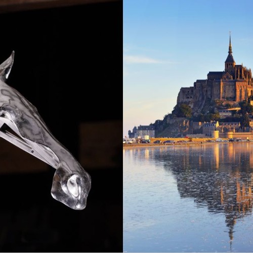 Zeus arrive au Mont Saint-Michel 🐎 