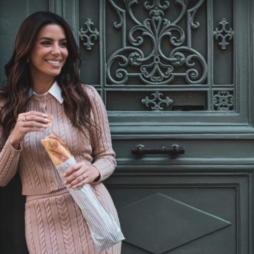 Eva Longoria tourne à Strasbourg pour CNN 