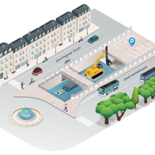 Rennes : le parking Vilaine ferme