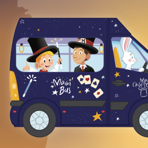 La Magi'Bus fait escale à l'hôpital Saint-Vincent-de-Paul à Lille