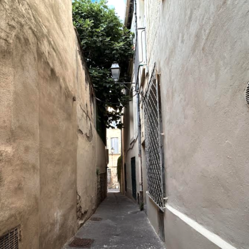 La rue du Figuier est la plus étroite et la plus surprenante de Montpellier