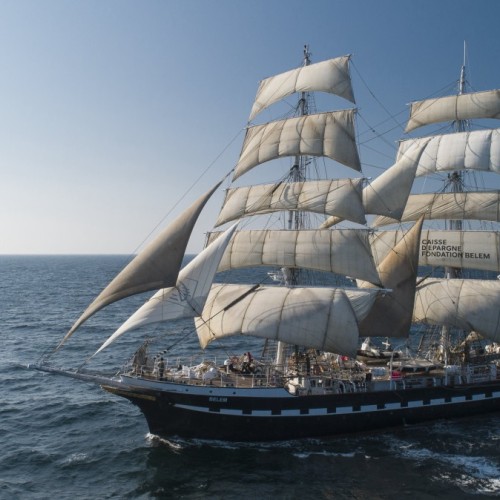 Le trois-mâts Le Belem ouvert aux visites