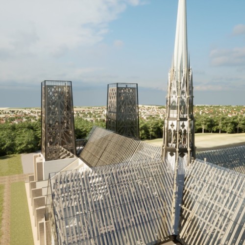 Une réplique de la flèche de Notre-Dame en Bourgogne