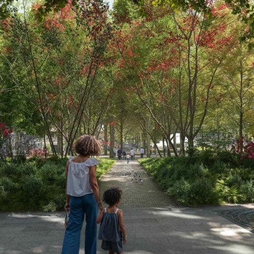 Dernière phase des travaux pour la place du Colonel-Fabien à Paris