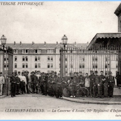 15 octobre 1881 : le 92ᵉ régiment d'infanterie s'installe à Clermont-Ferrand