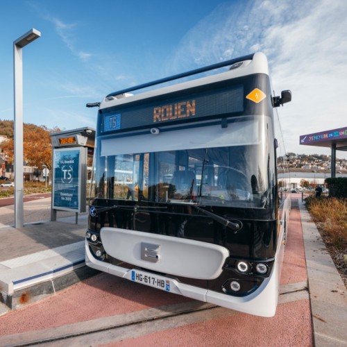 Une ligne de bus 100 % électrique à Rouen