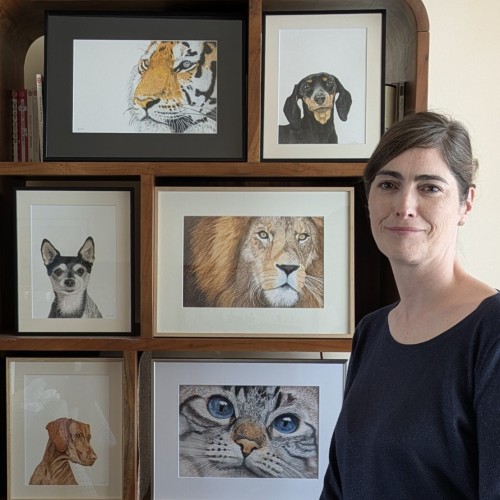 Rennes : une exposition de portraits d'animaux en aquarelle