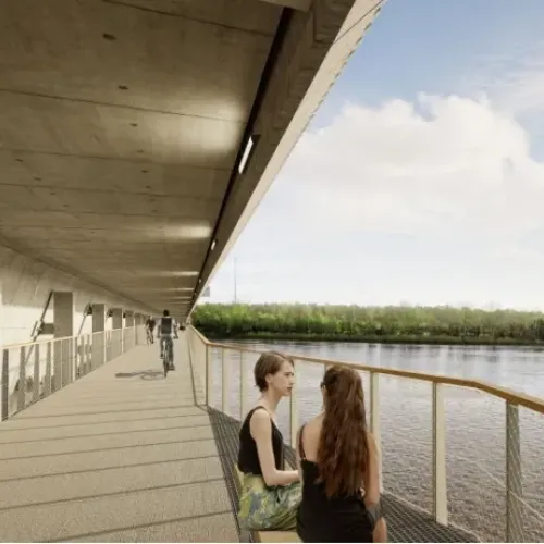 Une nouvelle passerelle sur la Garonne prend forme à Bordeaux