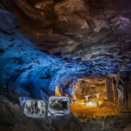 La Grotte de la Pierre de Volvic se pare de magie pour les fêtes près de Clermont-Ferrand