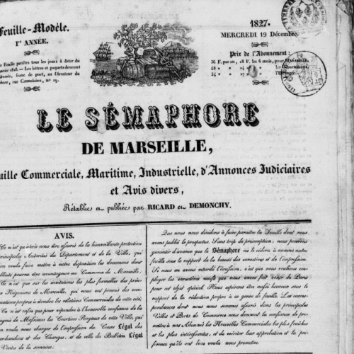 Anniversaire de la naissance du Sémaphore ancêtre de La Provence