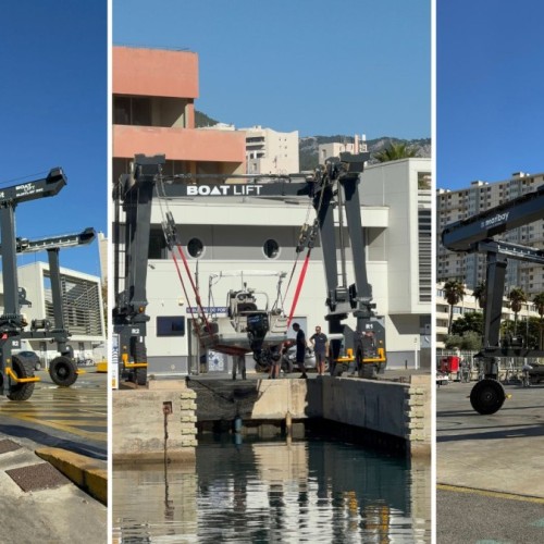 Un nouvel élévateur à bateau à Toulon