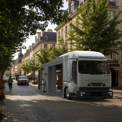 Un camion de livraison sans hayon conçu à Lyon
