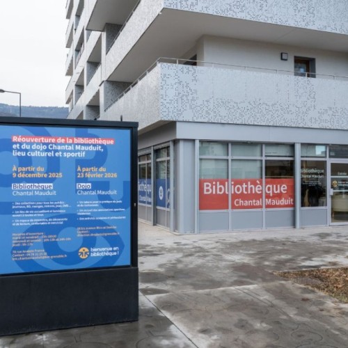 Réouverture de la bibliothèque Chantal-Mauduit à Grenoble