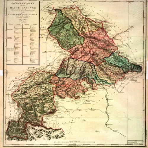 C’est arrivé un 23 janvier : en 1790, la naissance du département de la Haute-Garonne 