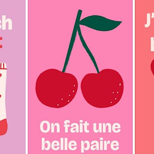 Une carte postale pour déclarer sa flamme dans la rue de la Loge