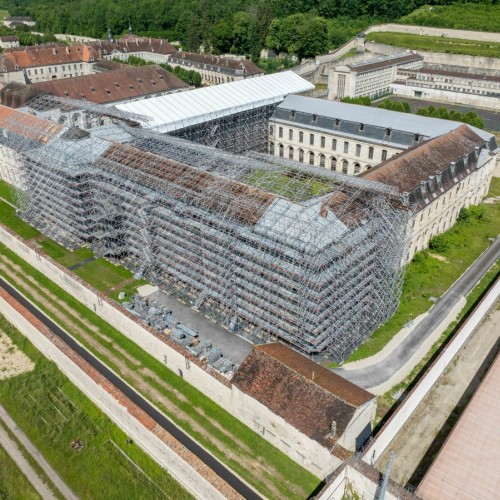 L'abbaye de Clairvaux en cours de restauration