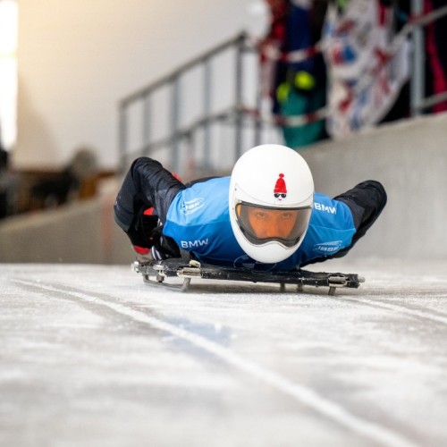 JO d'hiver 2026 : le Rennais Lucas Defayet veut faire découvrir le skeleton au grand public