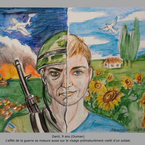 Des dessins d’enfants sur la guerre exposés à Marseille