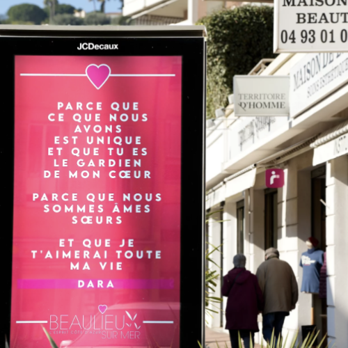 Déclarez votre flamme dans les rues de Beaulieu 