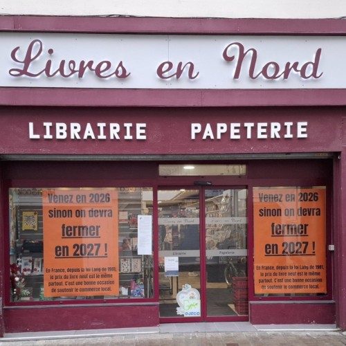 Tourcoing : la seule librairie du centre-ville affiche un SOS dans sa vitrine