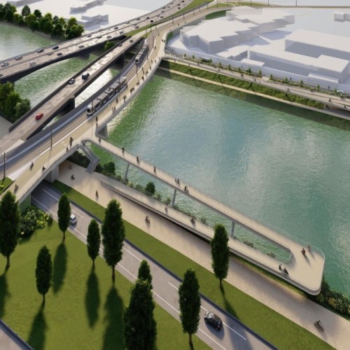 Pont de Saint-Jean : un nouveau passage pour les modes doux sur la canal de Jonage à Villeurbanne