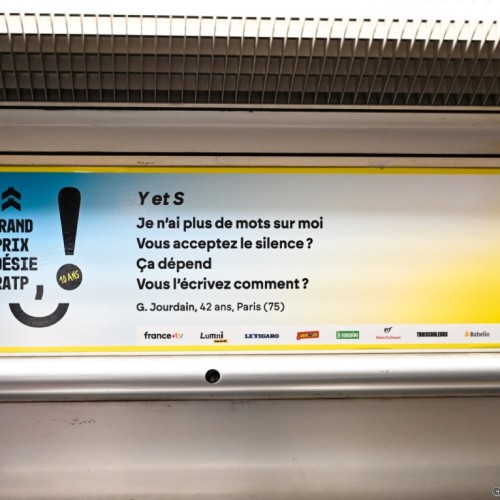 De la poésie dans nos transports avec le Grand Prix Poésie RATP