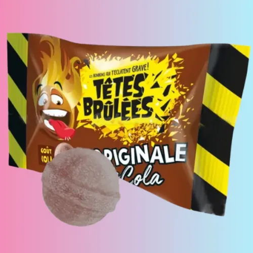La tête brûlée, "bonbon qui t'arrache la tête", toujours fabriqué à Neuville-en-Ferrain