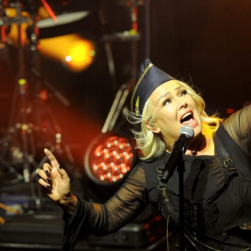 L'icône pop Kim Wilde en concert