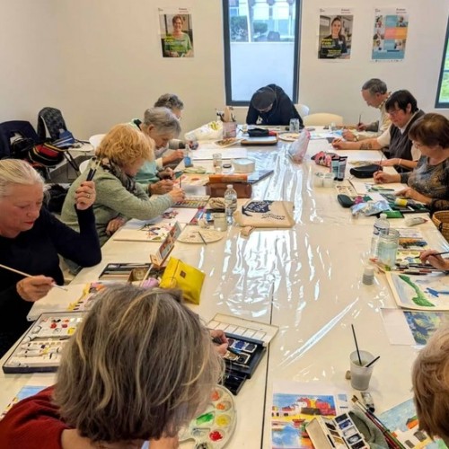 Les seniors exposent leur printemps