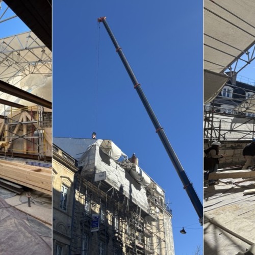 Le chantier d'un hôtel historique à Bordeaux ouvre ses portes