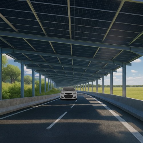 Une route qui produit de l’électricité : le pari inédit de la Corrèze